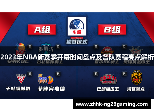 2023年NBA新赛季开幕时间盘点及各队赛程亮点解析